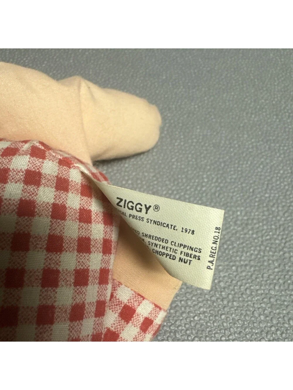 Vintage Knickerbocker Ziggy Plush Valentine Love Me Chopped Nuts In Stuffing 7”